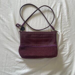 The Sak Casual Classics Burgundy Leather Crochet Handbag (Missing Tag)